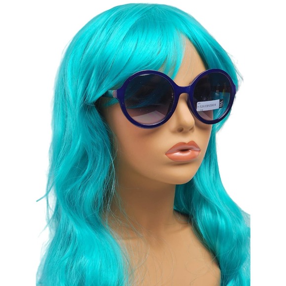 FGX by Foster Grant Full Round Dark Blue & Brushed Silver Sun Reader Sunglasses - Picture 1 of 12